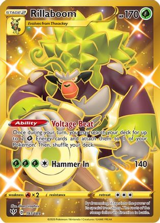 [PKM] Rillaboom (197/189) [Sword & Shield: Darkness Ablaze]