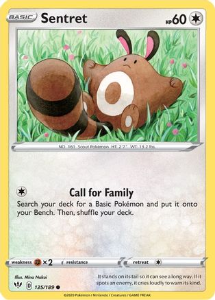 [PKM-C] Sentret (135/189) [Sword & Shield: Darkness Ablaze]