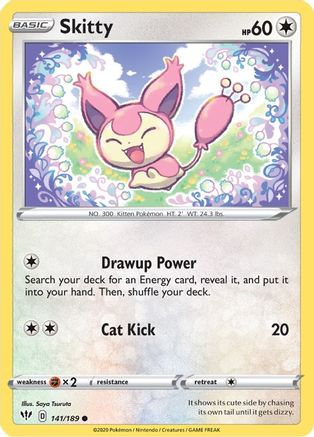 [PKM] Skitty (141/189) [Sword & Shield: Darkness Ablaze]