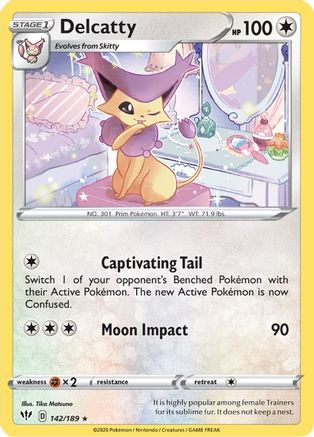 [PKM] Delcatty (142/189) [Sword & Shield: Darkness Ablaze]