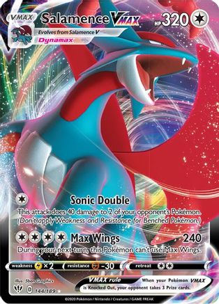 [PKM-R] Salamence VMAX (144/189) [Sword & Shield: Darkness Ablaze]