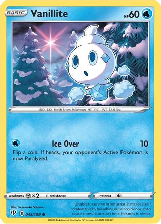 [PKM-C] Vanillite (045/189) [Sword & Shield: Darkness Ablaze]