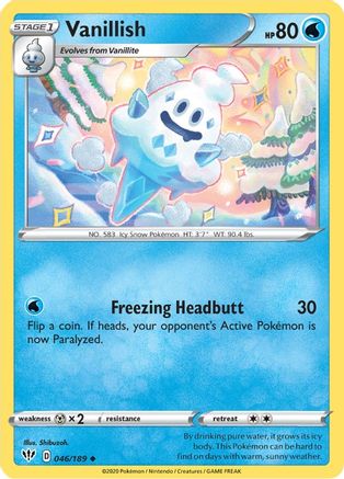 [PKM] Vanillish (046/189) [Sword & Shield: Darkness Ablaze]