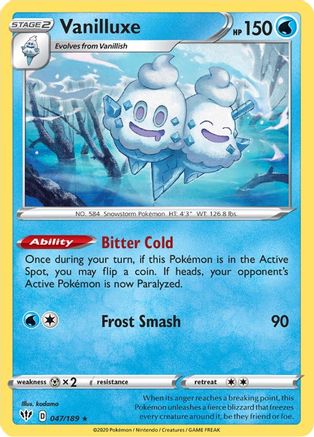 [PKM] Vanilluxe (047/189) [Sword & Shield: Darkness Ablaze]