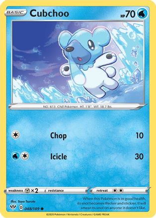 [PKM] Cubchoo (048/189) [Sword & Shield: Darkness Ablaze]