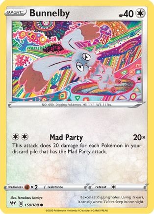 [PKM-C] Bunnelby (150/189) [Sword & Shield: Darkness Ablaze]