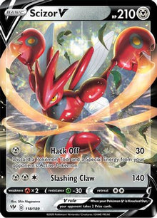 [PKM] Scizor V (118/189) [Sword & Shield: Darkness Ablaze]