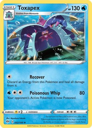 [PKM] Toxapex (052/189) [Sword & Shield: Darkness Ablaze]