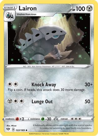 [PKM] Lairon (122/189) [Sword & Shield: Darkness Ablaze]
