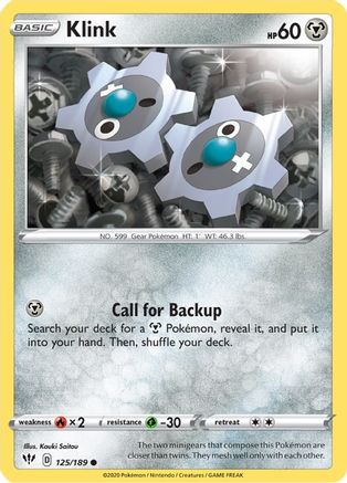 [PKM-C] Klink (125/189) [Sword & Shield: Darkness Ablaze]