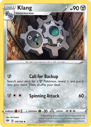 [PKM] Klang (126/189) [Sword & Shield: Darkness Ablaze]