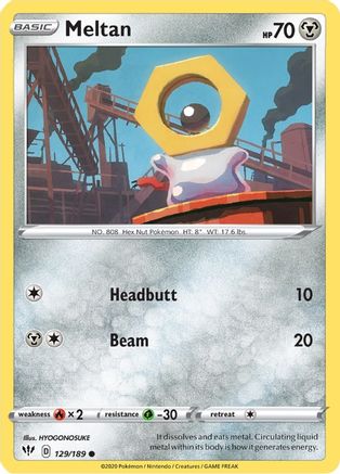 [PKM] Meltan (129/189) [Sword & Shield: Darkness Ablaze]