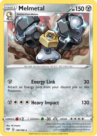 [PKM] Melmetal (130/189) [Sword & Shield: Darkness Ablaze]
