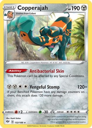 [PKM] Copperajah (132/189) [Sword & Shield: Darkness Ablaze]