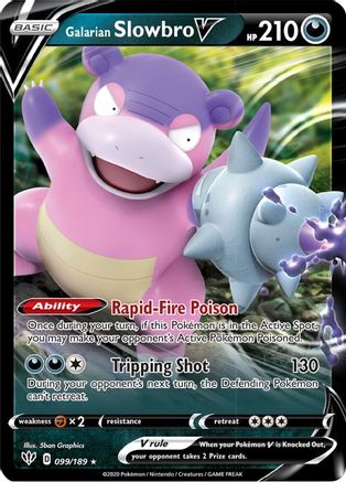 [PKM] Galarian Slowbro V (099/189) [Sword & Shield: Darkness Ablaze]