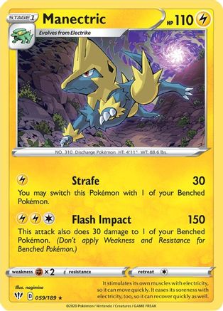 [PKM] Manectric (059/189) [Sword & Shield: Darkness Ablaze]
