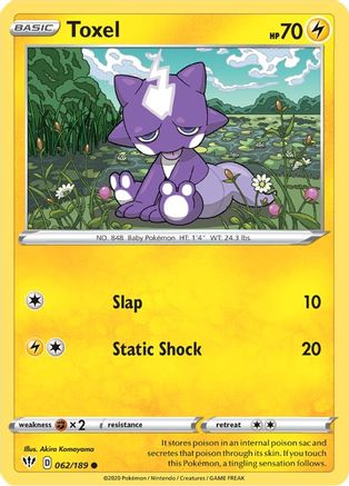 [PKM] Toxel (062/189) [Sword & Shield: Darkness Ablaze]
