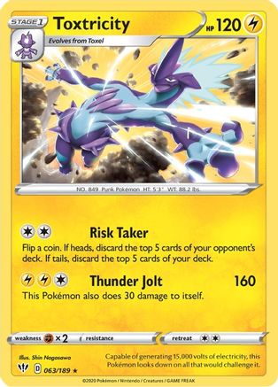 [PKM] Toxtricity (063/189) [Sword & Shield: Darkness Ablaze]