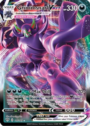 [PKM-R] Grimmsnarl VMAX (115/189) [Sword & Shield: Darkness Ablaze]