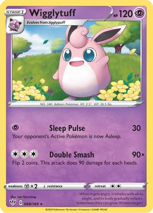 [PKM] Wigglytuff (068/189) [Sword & Shield: Darkness Ablaze]