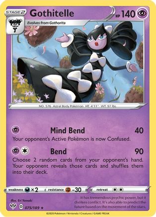 [PKM] Gothitelle (075/189) [Sword & Shield: Darkness Ablaze]
