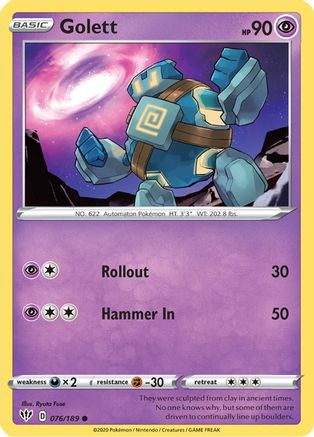 [PKM] Golett (076/189) [Sword & Shield: Darkness Ablaze]
