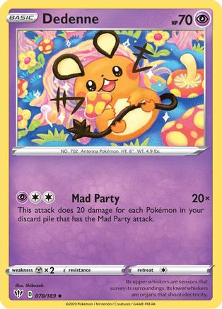 [PKM] Dedenne (078/189) [Sword & Shield: Darkness Ablaze]