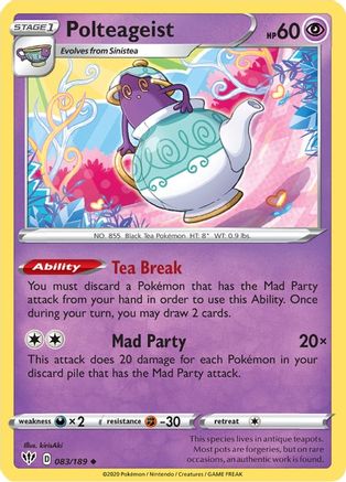 [PKM] Polteageist (083/189) [Sword & Shield: Darkness Ablaze]