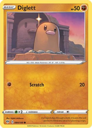 [PKM] Diglett (084/189) [Sword & Shield: Darkness Ablaze]