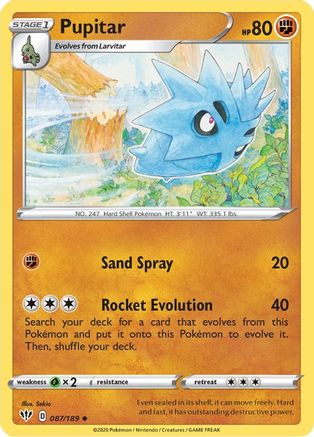 [PKM] Pupitar (087/189) [Sword & Shield: Darkness Ablaze]