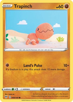 [PKM] Trapinch (089/189) [Sword & Shield: Darkness Ablaze]