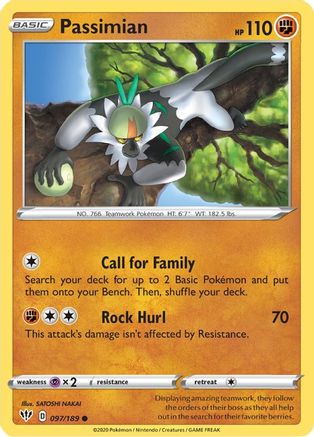 [PKM] Passimian (097/189) [Sword & Shield: Darkness Ablaze]