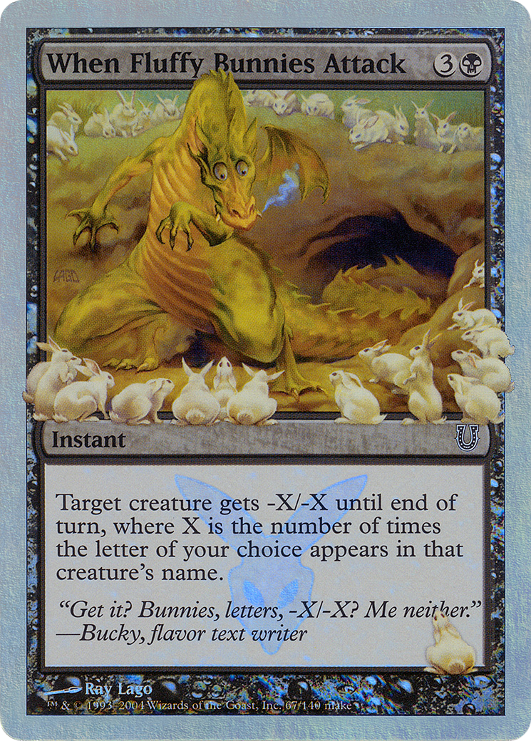 {C} When Fluffy Bunnies Attack (Alternate Foil) [Unhinged][AA UNH 067] - Misty Mountain Games