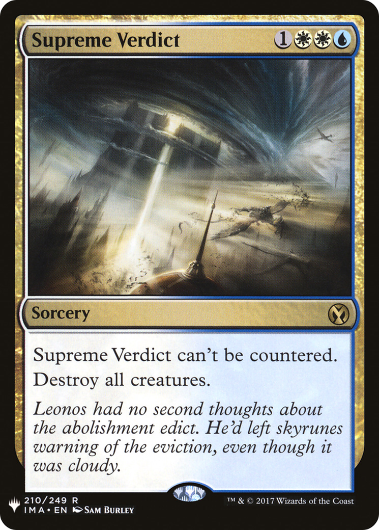 {R} Supreme Verdict [Mystery Booster][LS IMA 210]