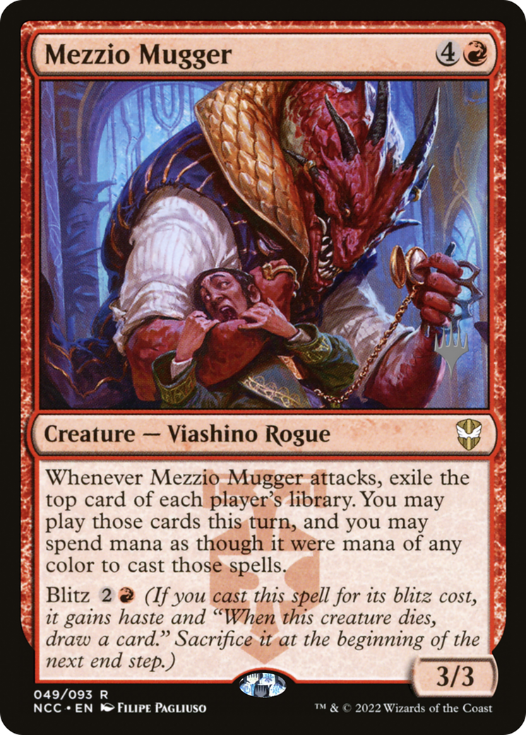 {R} Mezzio Mugger (Promo Pack) [Streets of New Capenna Commander Promos][PP NCC 049]