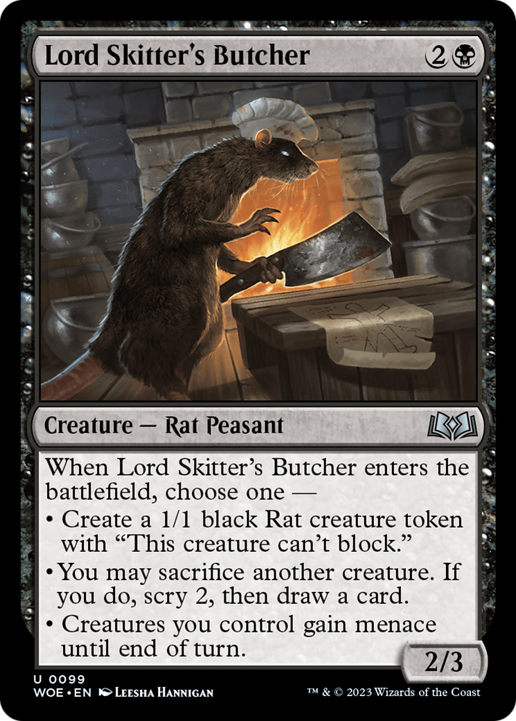 {@C} Lord Skitter's Butcher [Wilds of Eldraine][WOE 099]