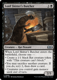 {@C} Lord Skitter's Butcher [Wilds of Eldraine][WOE 099]