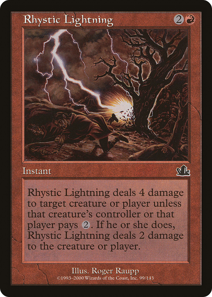 {C} Rhystic Lightning [Prophecy][PCY 099] - Misty Mountain Games
