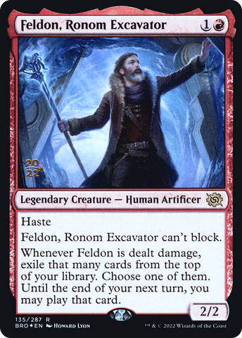 {R} Feldon, Ronom Excavator [The Brothers' War: Prerelease Promos][PR BRO 135]