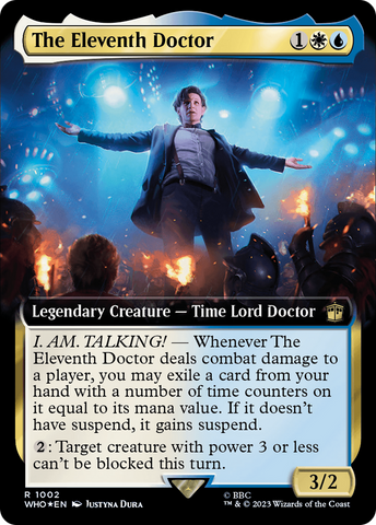 {R} The Eleventh Doctor (Extended Art) (Surge Foil) [Doctor Who][WHO 1002]