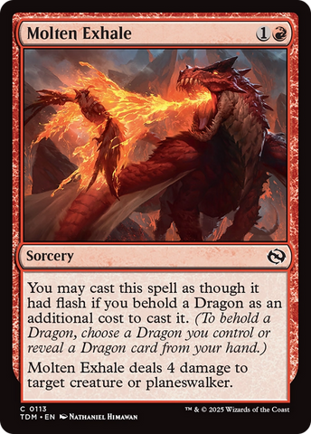 {@C} Molten Exhale [Tarkir: Dragonstorm][TDM 113]