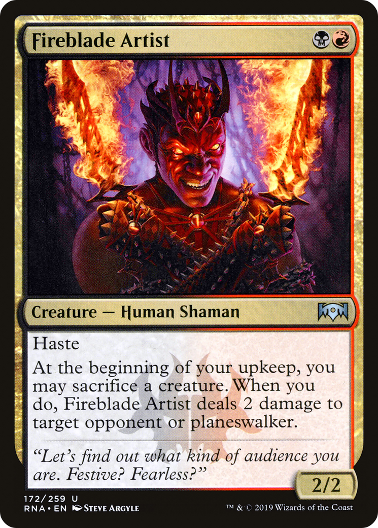{C} Fireblade Artist [Ravnica Allegiance][RNA 172]