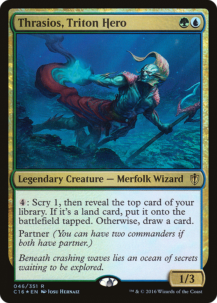 {R} Thrasios, Triton Hero [Commander 2016][C16 046] - Misty Mountain Games
