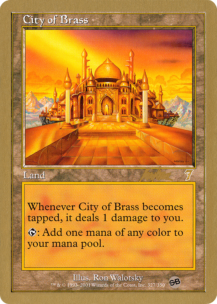 {R} City of Brass (Brian Kibler) (SB) [World Championship Decks 2002][GB WC02 BK327SB]
