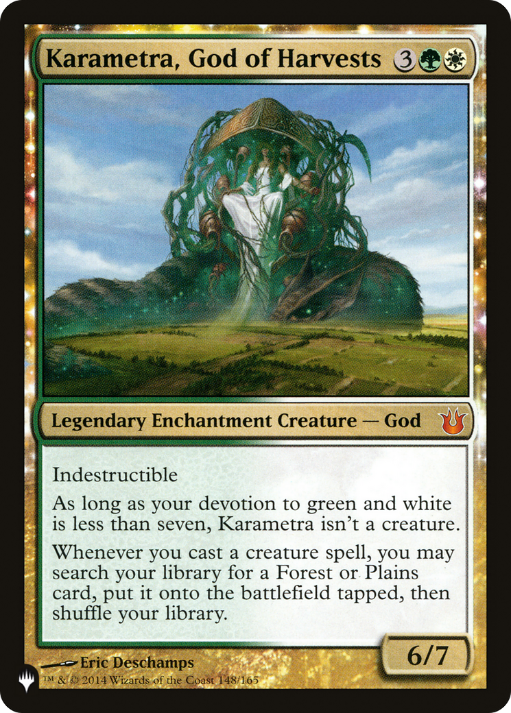 Karametra, God of Harvests [LIST 148/165] : (enchantment)