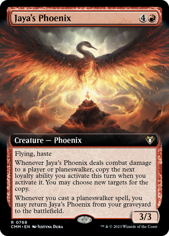 {R} Jaya's Phoenix (Extended Art) [Commander Masters][CMM 768]