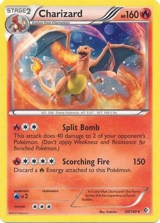 [PKM] Charizard (20/149) (Cosmos Holo) (Blister Exclusive) [Black & White: Boundaries Crossed]