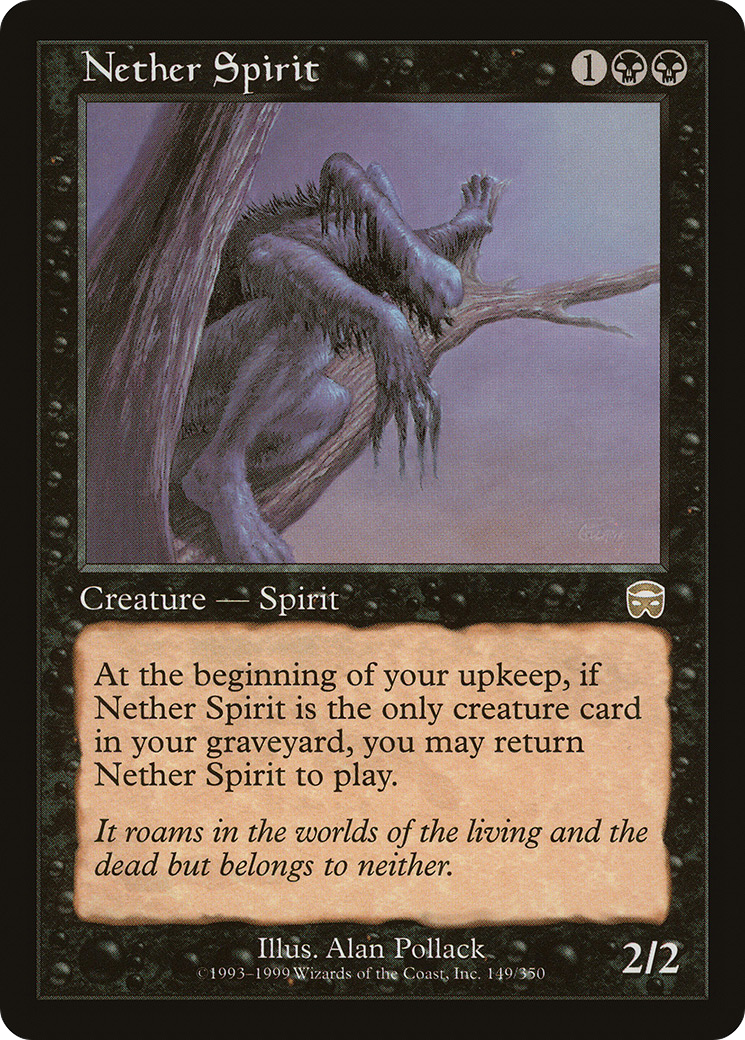 {R} Nether Spirit [Mercadian Masques][MMQ 149] - Misty Mountain Games