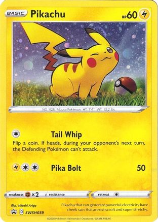 [PKM] Pikachu (SWSH039) [Sword & Shield: Black Star Promos]