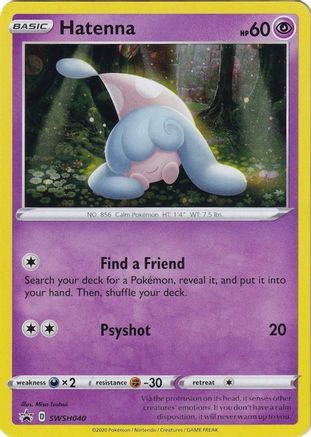 [PKM] Hatenna (SWSH040) [Sword & Shield: Black Star Promos]